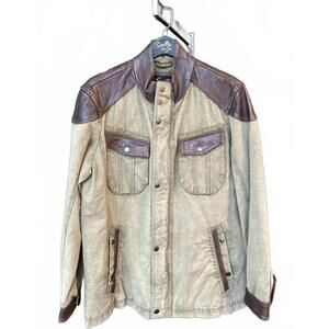 NEW SKULLY men's canvas coat in 113 sage